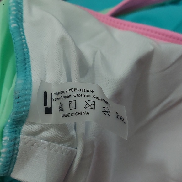 UNIQUEBELLA PLUS SIZE One Piece Tummy Control Swimdress - Picture 6 of 7